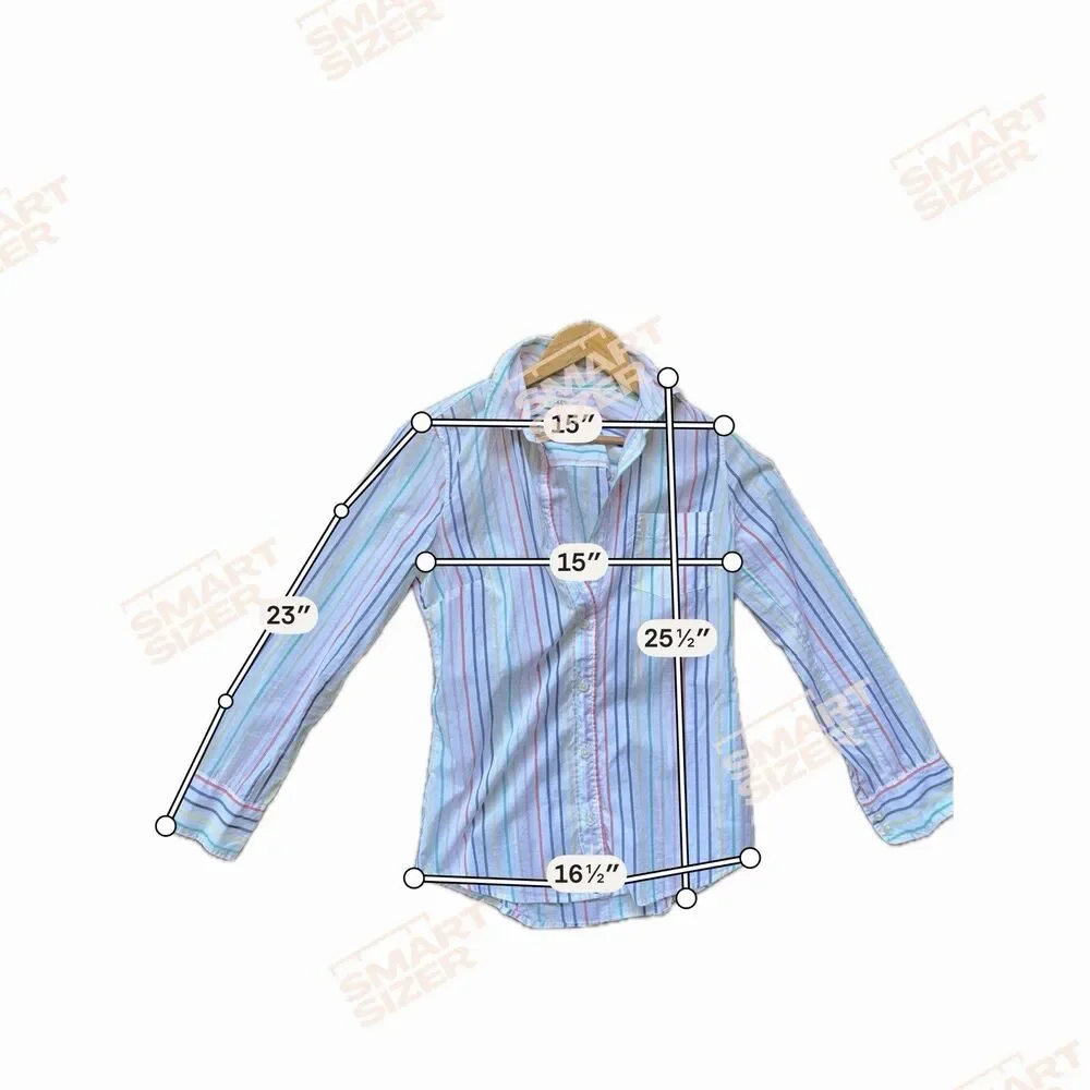 J.CREW Pastel Striped Plaid Long Sleeve Button Up XXS